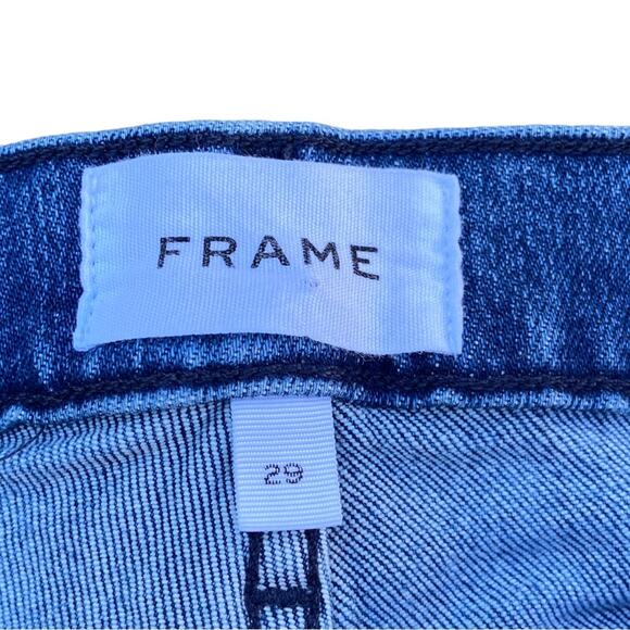 Frame Denim Le High Straight Released Hem Jeans Carl Wash Women’s Size 29 - Picture 9 of 12